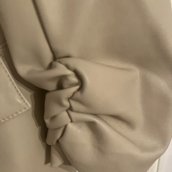 Tart large vegan leather jacket and matching ruched mini skirt size medium - Picture 3 of 7